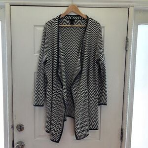 Ann Taylor Women's Longline Open Cardigan, Size L